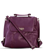 Butterflies Shiny Purple Sling Bag
