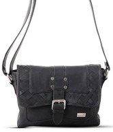 Butterflies Black Criss-Cross Sling Bag