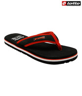 Lotto Koro Black & Red Slippers