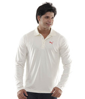 Puma Classy Cream Full Sleeves Polo T-Shirt