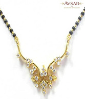 Avsar Real Gold and Diamond Traditional Marriage Mangalsutra