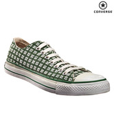 Converse Green & White Checkered Unisex Sneakers