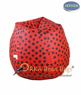 Orka Bean Bags Red Polka Dots  Bean Bag