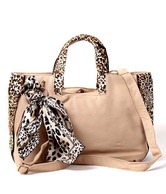 Calvino Fawn Leopard Print Scarf Design Handbag