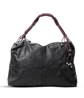 Calvino Stunning Black Shiny Finish Handbag