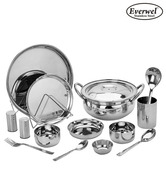 Everwel Stainless Steel 14 Pcs Dinner Set