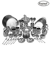 Everwel Stainless Steel 68 Pcs Durable Dinner Set