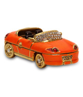 MNC Sparkling Orange Car Shaped Trinket Box