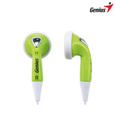 Genius GHP-02S Ear Bud Headphones (Green) 