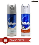 Gillette Men Deo (Strom Force, Arctic Ice) Pack of 2 - 150ml Each