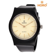 Horo Plastic Strap Off-white Dial Watch