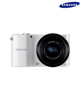 Samsung NX1000 20.3MP Mirrorless Wi-Fi Digital Camera (with 20-50mm Lens Kit) (White)