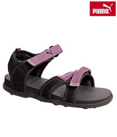 Puma Black & Mauve Floater Sandals
