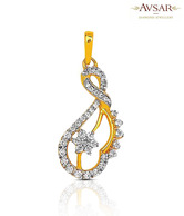 Avsar 18 kt Gold and Diamond Fabulous Pendant