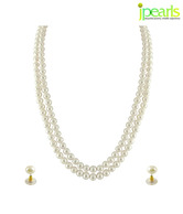 Jpearls Divine 2 String White Pearl Set