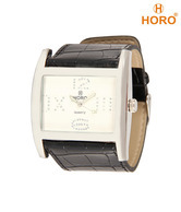 Horo Black Strap Watch