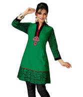 Style By PraffulClassyBlackCottonPrintedKurti