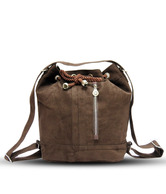 A-Progeny Coffee Brown Backpack Cum Handbag