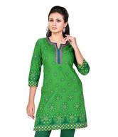 Style By PraffulClassyBlackCottonPrintedKurti