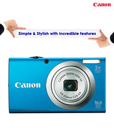 Canon Power Shot A2300 16 MP Point & Shoot Digital Camera (Blue)