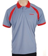 Reebok Classic Grey & Red Polo T-Shirt
