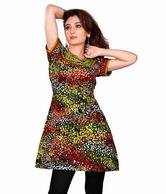 Style By PraffulClassyBlackCottonPrintedKurti
