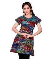 Style By PraffulClassyBlackCottonPrintedKurti