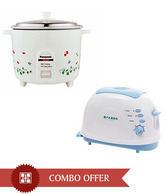 Panasonic  Electric cooker  SRWA 10H (E) + Faber Pop up Toaster FPTHP WD01 (Combo)