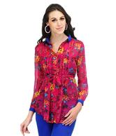 Yepme Ashley Fuschia Pink Floral Top