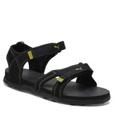 Puma Techno Black & Green Floaters