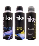 Nike Blue Wave,  Cool Wind & Fission Deodorant for Men-200ml Each
