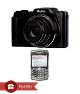 Rollei Powerflex 240 HD 16MP Semi-DSLR (Black) + Blackberry 8310 Curve Phone