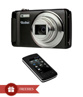 Rollei Powerfles 610 HD 16MP Point & Shoot Camera (Black) + LG CU920 Touch screen Phone
