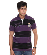 Raves Purple & Black Polo T-Shirt
