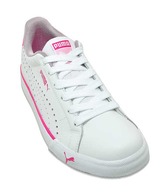 Puma Enthusiastic White & Pink Sports Shoes