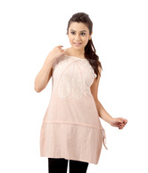 Sepia Pretty Peach Cotton Tunic Top