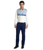 Teemper Cream & Blue Shirt