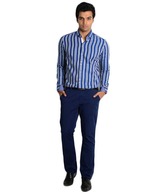 Teemper Blue Striped Men's Shirt