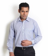 Globus Blue Striped Formal Shirt