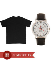 Zion Stylish Watch & Tshirt Combo