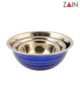 Zain Three Pieces Handy Mixing Bowl Set