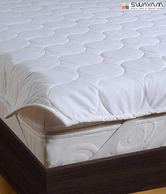 Swayam White Mattress Protector