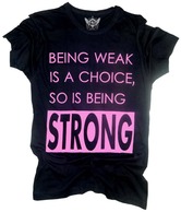 Unisopent Black Being Strong T-Shirt