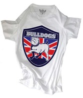 Unisopent White & Blue Bull Dog T-Shirt