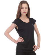 Puma Stylish Black Cotton T-Shirt