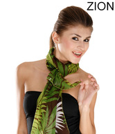 Zion Casual Green Floral Print Stole