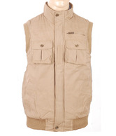 Numero Uno Light Brown Sleeveless Jacket