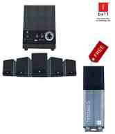 iBall Dhwani 5.1 Speakers with free iBall 8GB pen drive