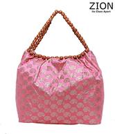 Zion Lovely Pink Paisley Print Hobo Bag