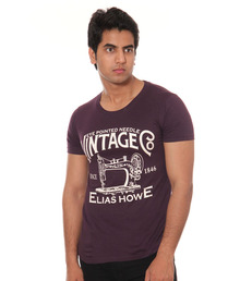 La Cop Dark Purple Vintage T-Shirt